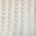 Shea Floral Metallic Sheer Fabric - Beige, Ivory, Taupe, White, 110" Width (1 Yard)