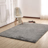 Luxury Soft Faux Fur Sheepskin Area Rug - Faux Fur Fabric, Solid, 7'6" X 10'3", Black, Dark Purple, Gray, White (1 Unit)