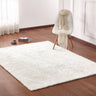 Luxury Soft Faux Fur Sheepskin Area Rug - Faux Fur Fabric, Solid, 7'6" X 10'3", Black, Dark Purple, Gray, White (1 Unit)