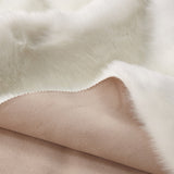 Luxury Soft Faux Fur Sheepskin Area Rug - Faux Fur Fabric, Solid, 7'6" X 10'3", Black, Dark Purple, Gray, White (1 Unit)
