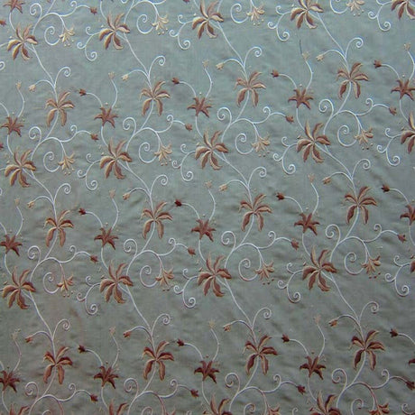 Sigrid Fabric Silk Fabric - Floral Embroidered, 54" Width (1 Yard)