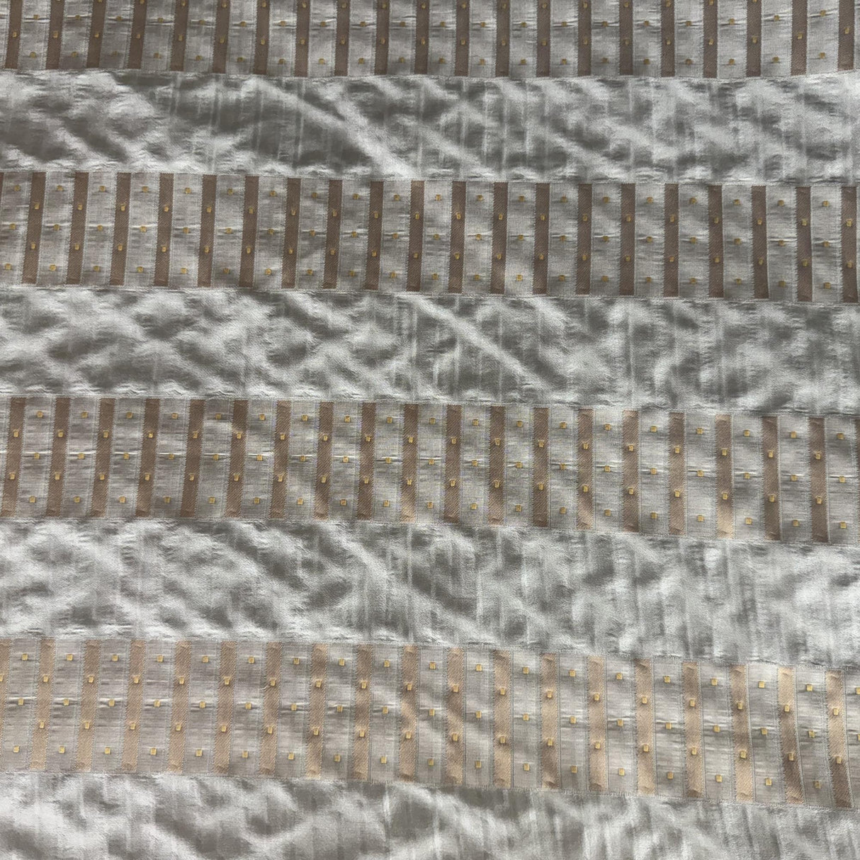 Silva Silk Fabric - Striped, 55" Width (1 Yard)