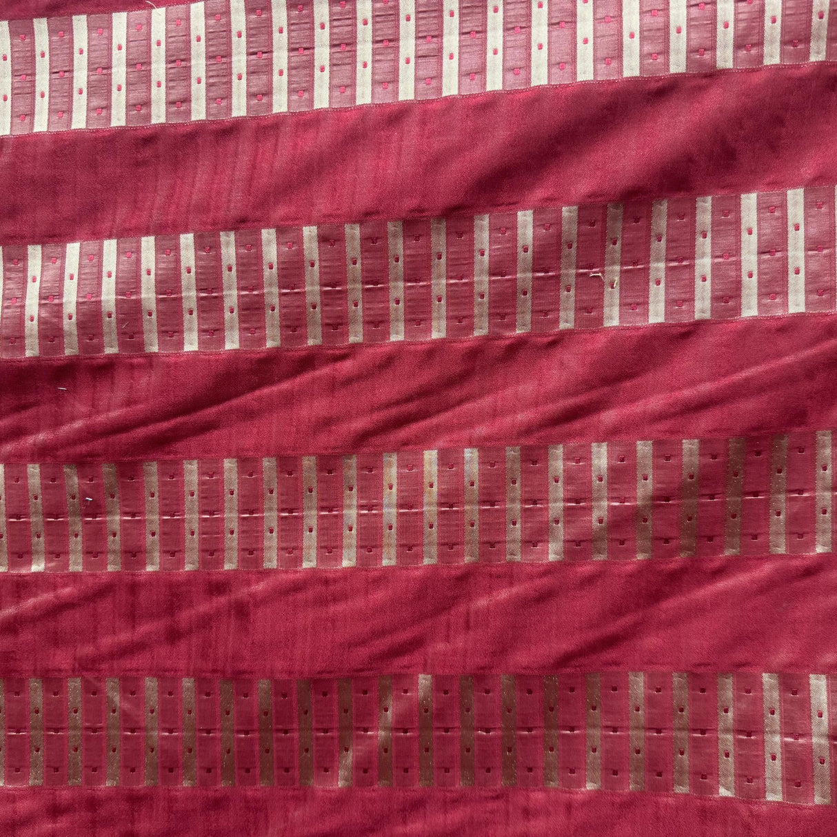 Silva Silk Fabric - Striped, 55" Width (1 Yard)