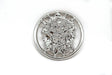 Lion Head Charm Buckle 2" Silver