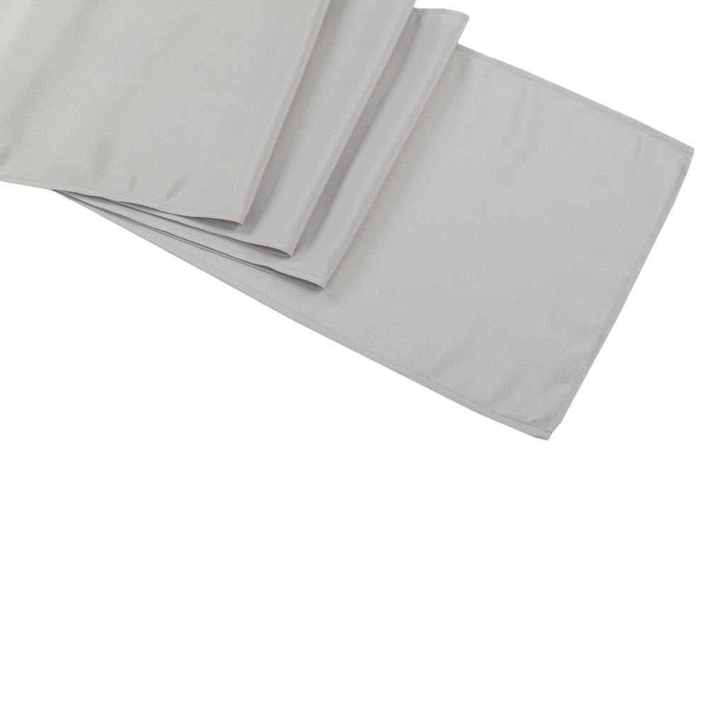 Silver Polyester Table Runner