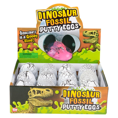 Dinosaur Fossil Egg Putty (1 DZ)