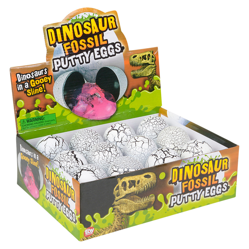 Dinosaur Fossil Egg Putty (1 DZ)