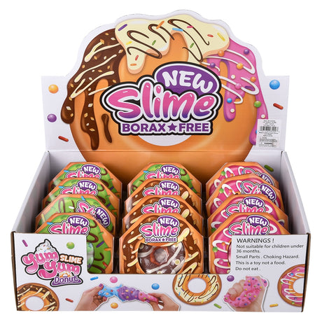 Donut Clay Slime Display (12 PC)