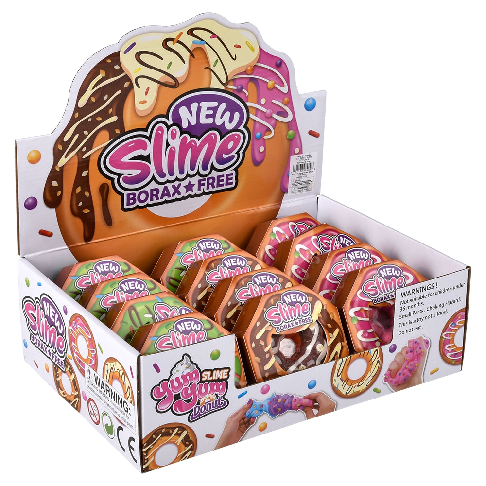 Donut Clay Slime Display (12 PC)