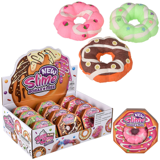 Donut Clay Slime Display (12 PC)
