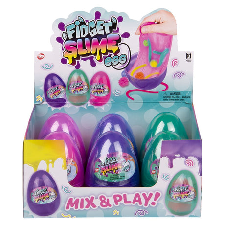 Fidget Slime Egg 6ct (1 DSP)