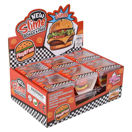 Cheeseburger Clay Slime (12 Ct Display)