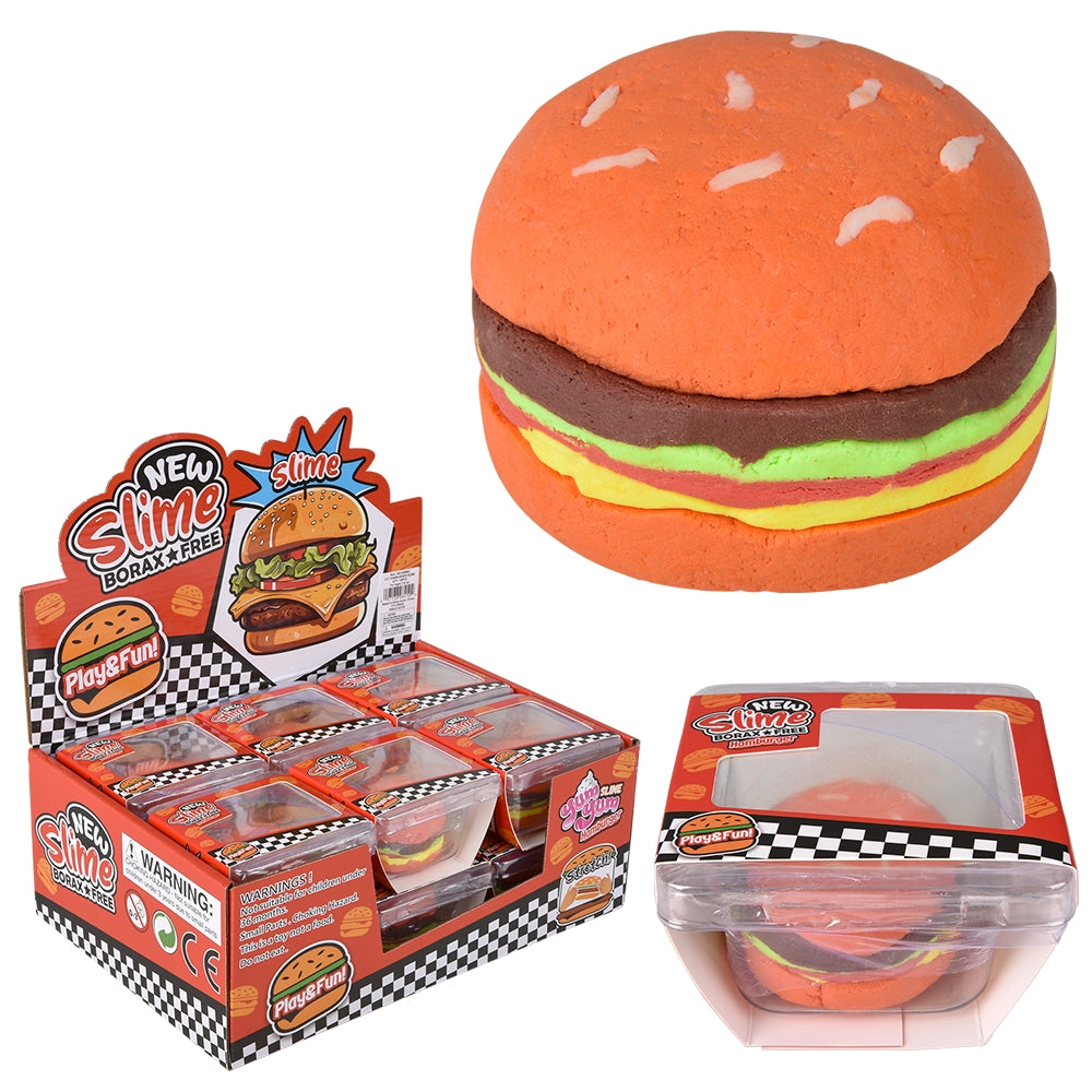 Cheeseburger Clay Slime (12 Ct Display)