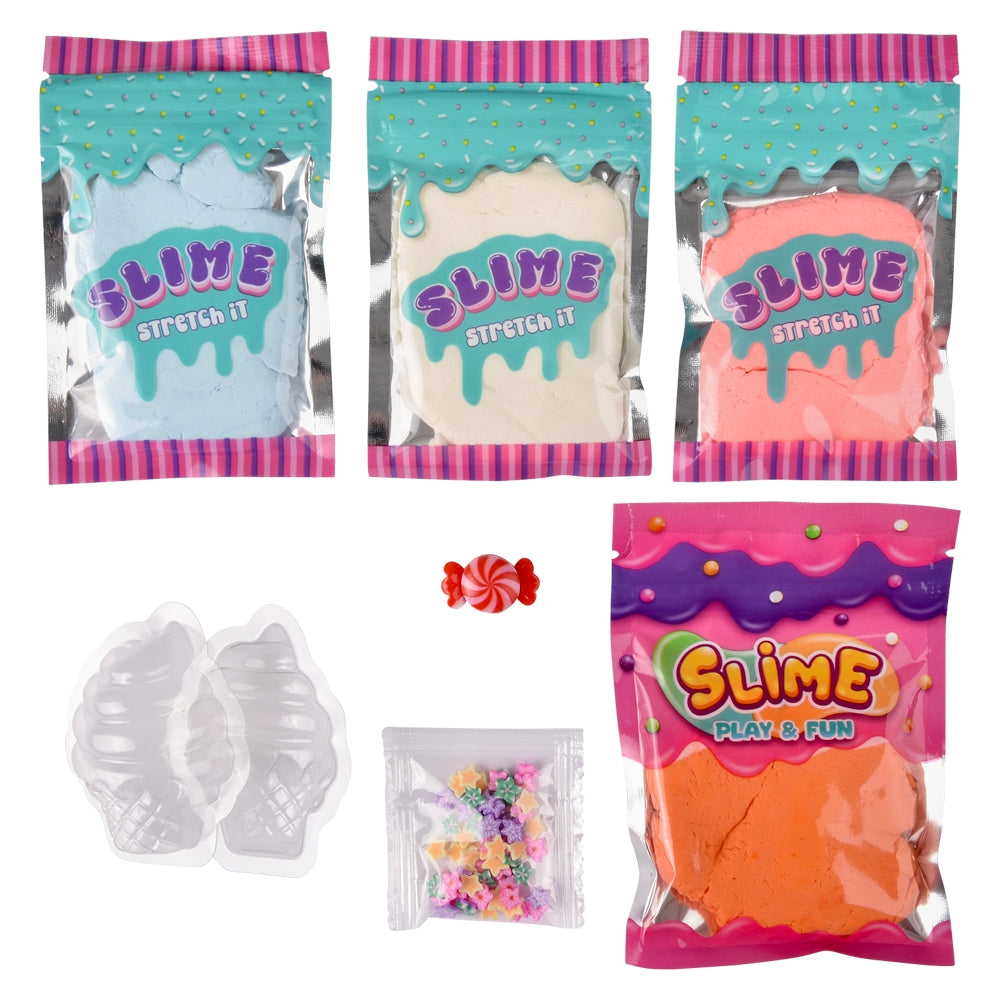 Ice Cream Clay Slime Kit