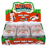 Melting Snowman Putty Toy (12 PC Display)