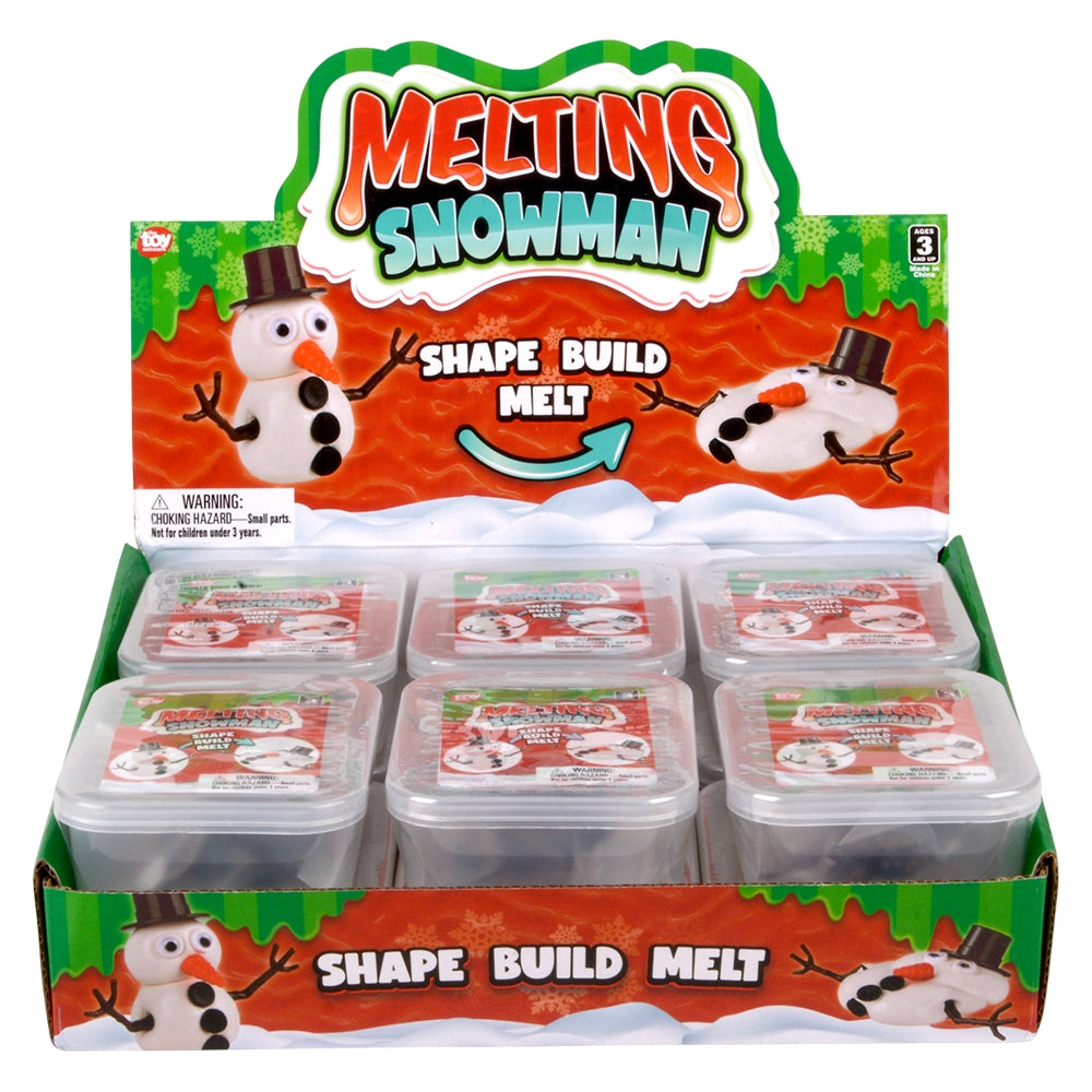 Melting Snowman Putty Toy (12 PC Display)