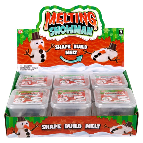 Melting Snowman Putty Toy (12 PC Display)