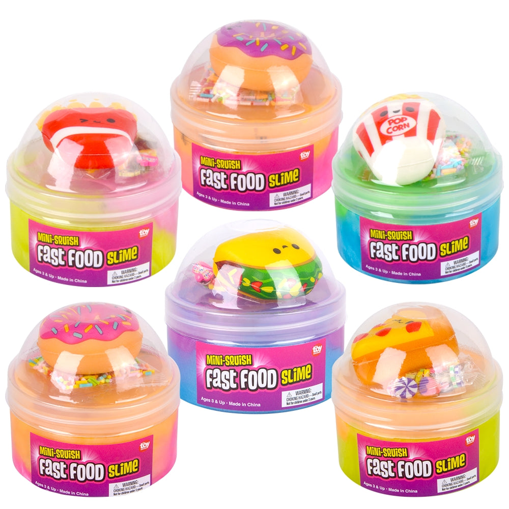 Fast Food Squish Toy Slime 6ct