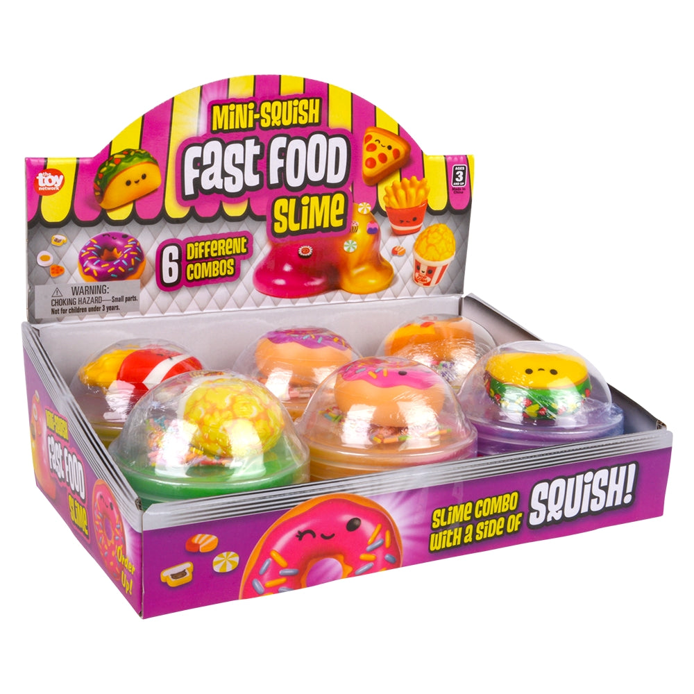 Fast Food Squish Toy Slime 6ct