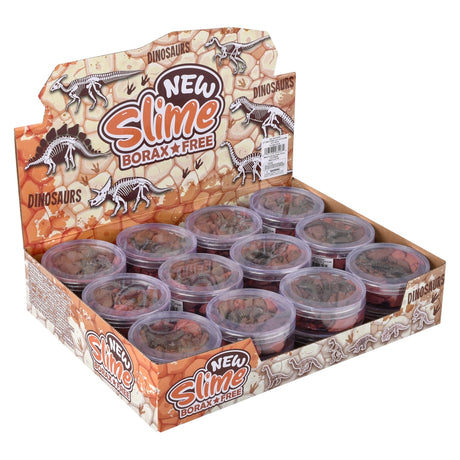 Dinosaur Fossil Play Clay Slime (24 Ct)