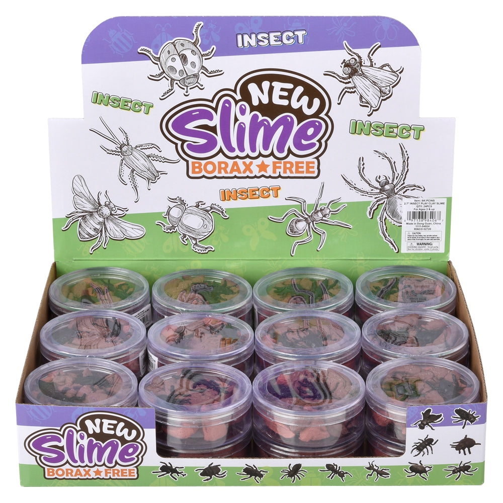 Insect Play Clay Slime 24ct (1 DSP)