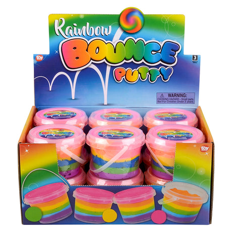 Rainbow Bouncing Putty (12 PC Display)