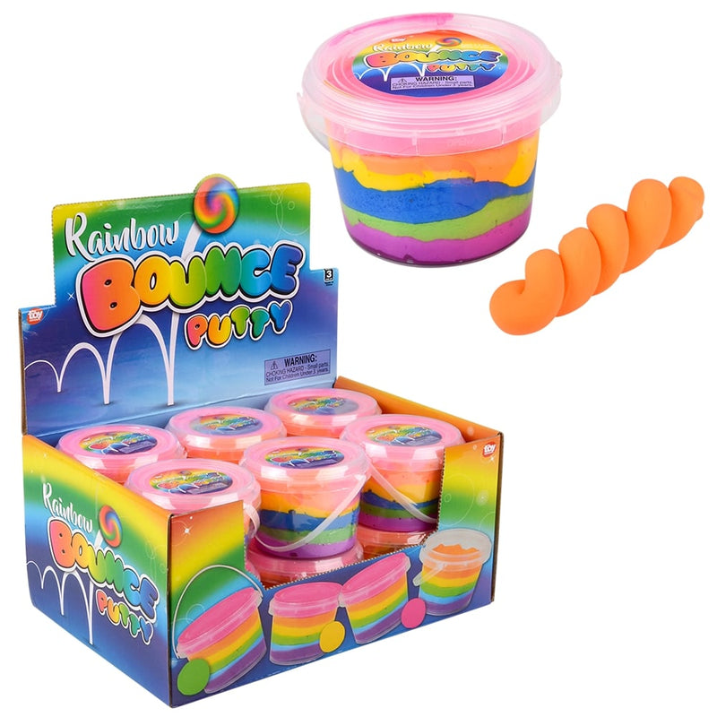 Rainbow Bouncing Putty (12 PC Display)