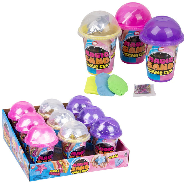 Magic Sand Shake Cup (9 Pc Display)