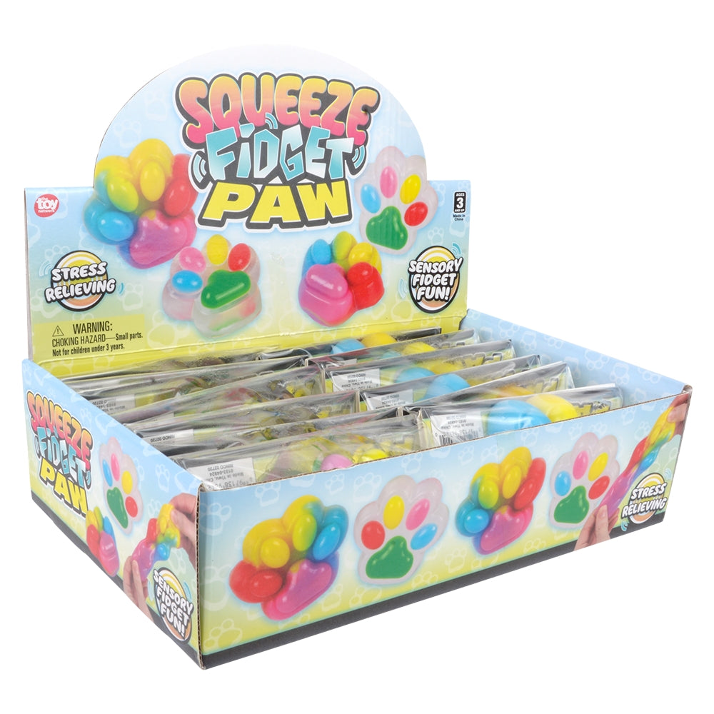 Squeeze Fidget Paw (12 Piece Display)