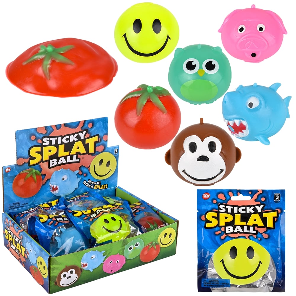 Sticky Splat Balls Assortment (12 Pc Display)