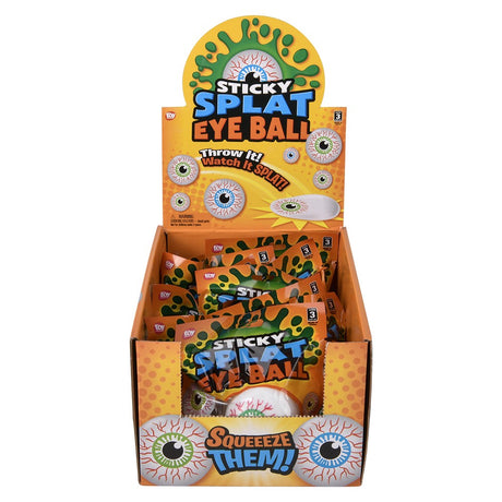 Sticky Splat Eye Ball (12 Pc Display)