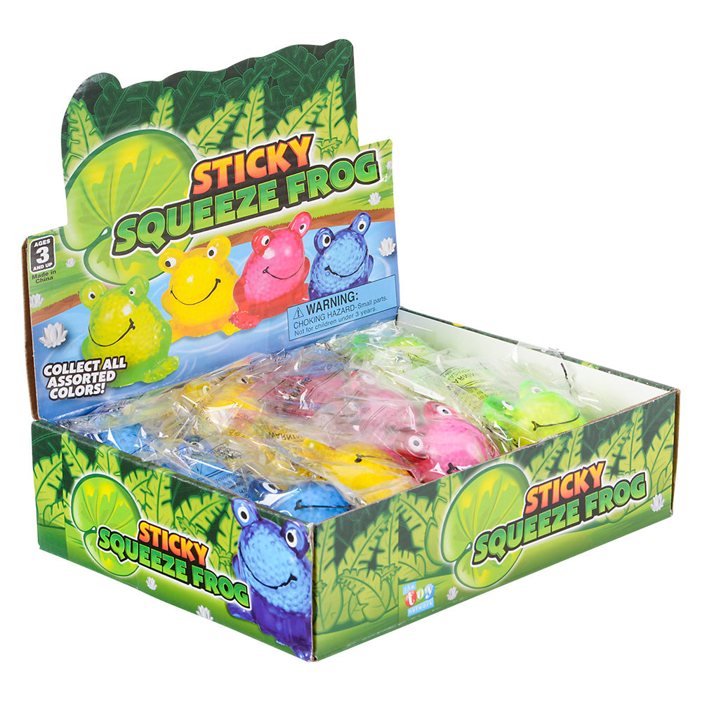 Sticky Frog Squeeze Toy (1 DZ)