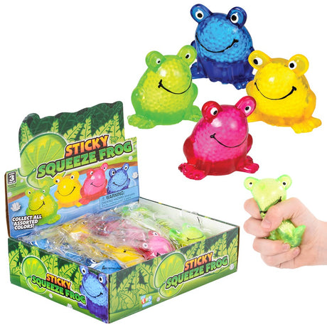 Sticky Frog Squeeze Toy (1 DZ)