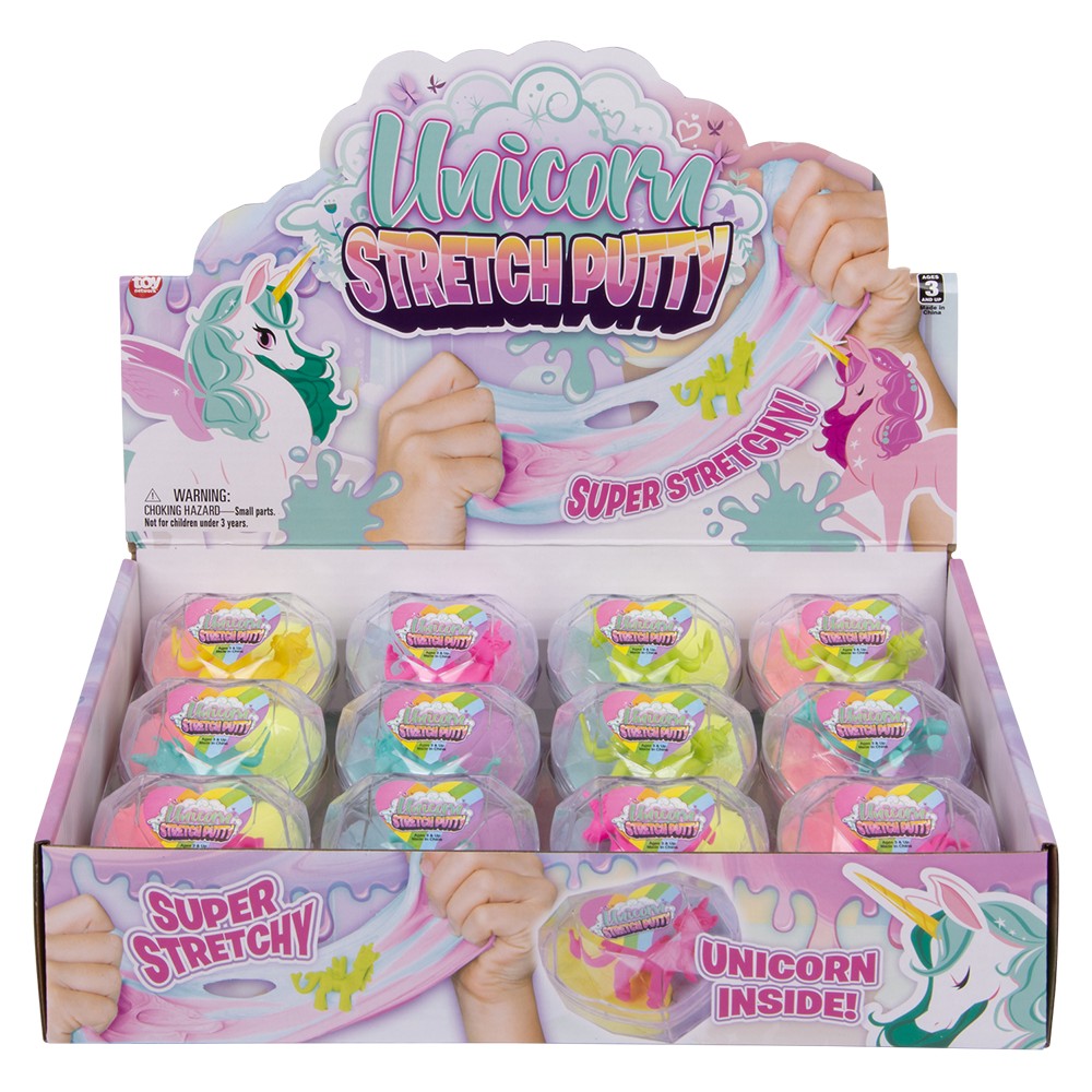 Unicorn Stretch Putty (12 PC Display)