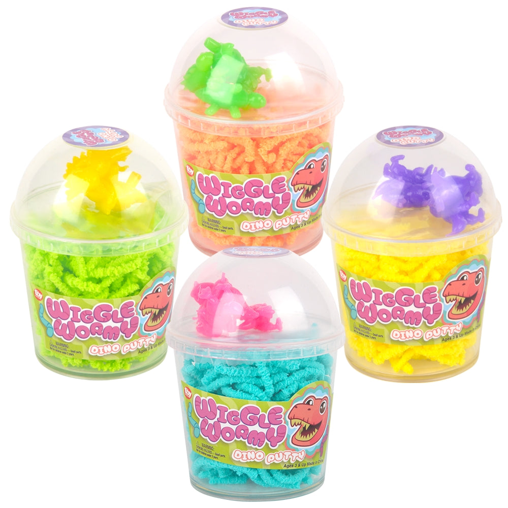 Dinosaur Putty Wiggle Wormy 12ct (1 DSP)