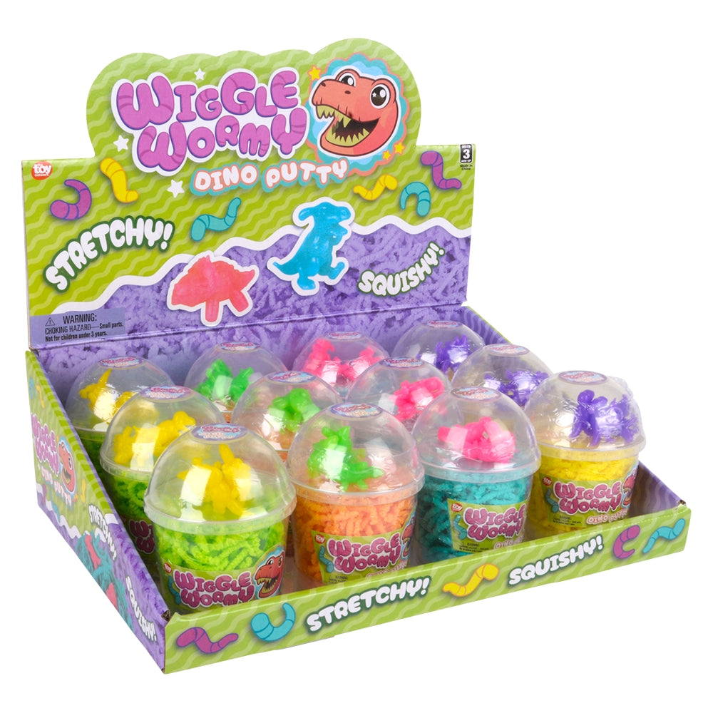 Dinosaur Putty Wiggle Wormy 12ct (1 DSP)