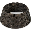 24-Inch Woven Water Hyacinth Christmas Tree Collar