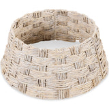 24-Inch Woven Water Hyacinth Christmas Tree Collar