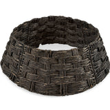 36-Inch Woven Water Hyacinth Christmas Tree Collar