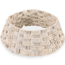 36-Inch Woven Water Hyacinth Christmas Tree Collar