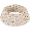 42-Inch Woven Water Hyacinth Christmas Tree Collar