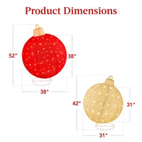 2-Piece Lighted Pop-Up Christmas Ornament Set with 220 LED Lights