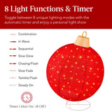2-Piece Lighted Pop-Up Christmas Ornament Set with 220 LED Lights