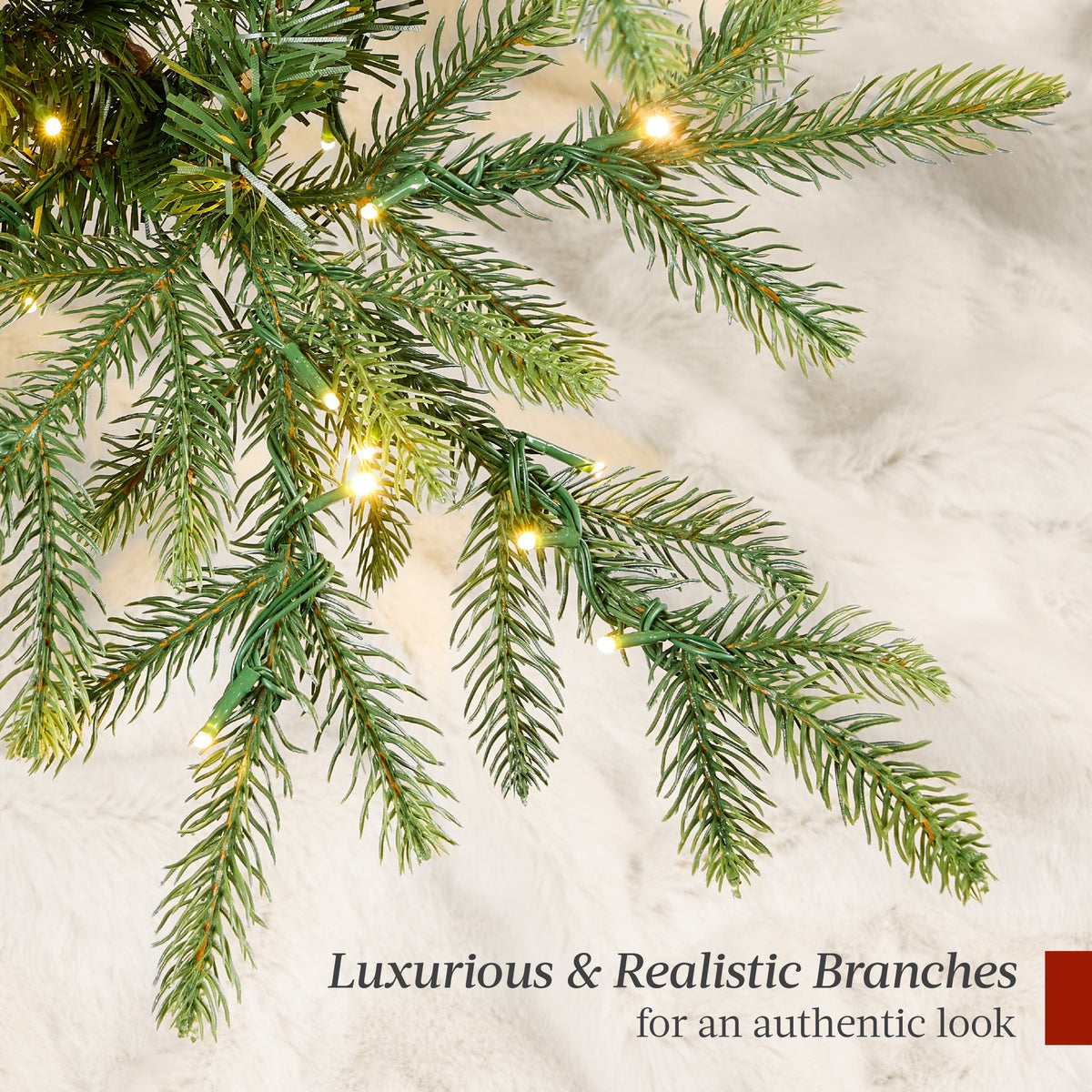 Pre-Lit Potted Pencil Christmas Tree with Multi-Color LED Lights product image showing its overall design and key.