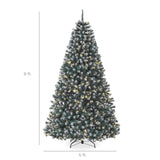 Pre Lit Frosted Blue Spruce Christmas Tree with Lights