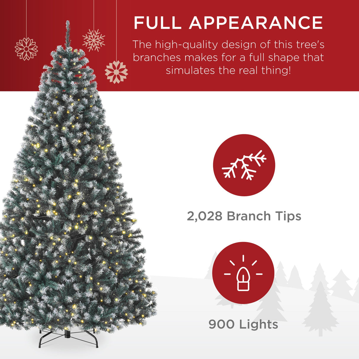 Pre Lit Frosted Blue Spruce Christmas Tree with Lights