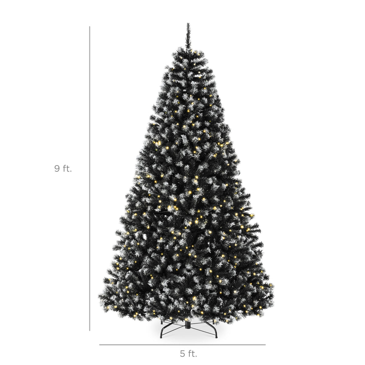 Pre-Lit Frosted Spruce Christmas Tree with Twinkling String Lights product image