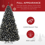 Pre-Lit Frosted Spruce Christmas Tree with Twinkling String Lights product image