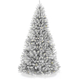 Pre Lit White Spruce Christmas Tree with Twinkling Lights