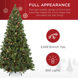 Pre-Lit Pre-Decorated Christmas Tree with Pinecones and Twinkle LEDs product image